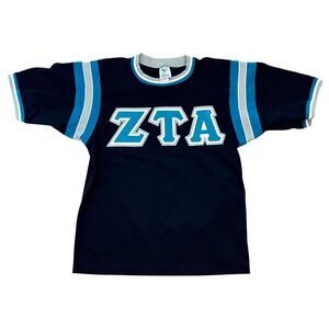 ZTA Zeta Tau Alpha sorority Jersey college Greek letter patchwork medium men’s